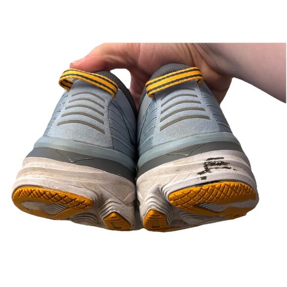 Hoka One One Men's Bondi 7 Blue Fog Castlerock Size 11.5D (READ) - Picture 5 of 8